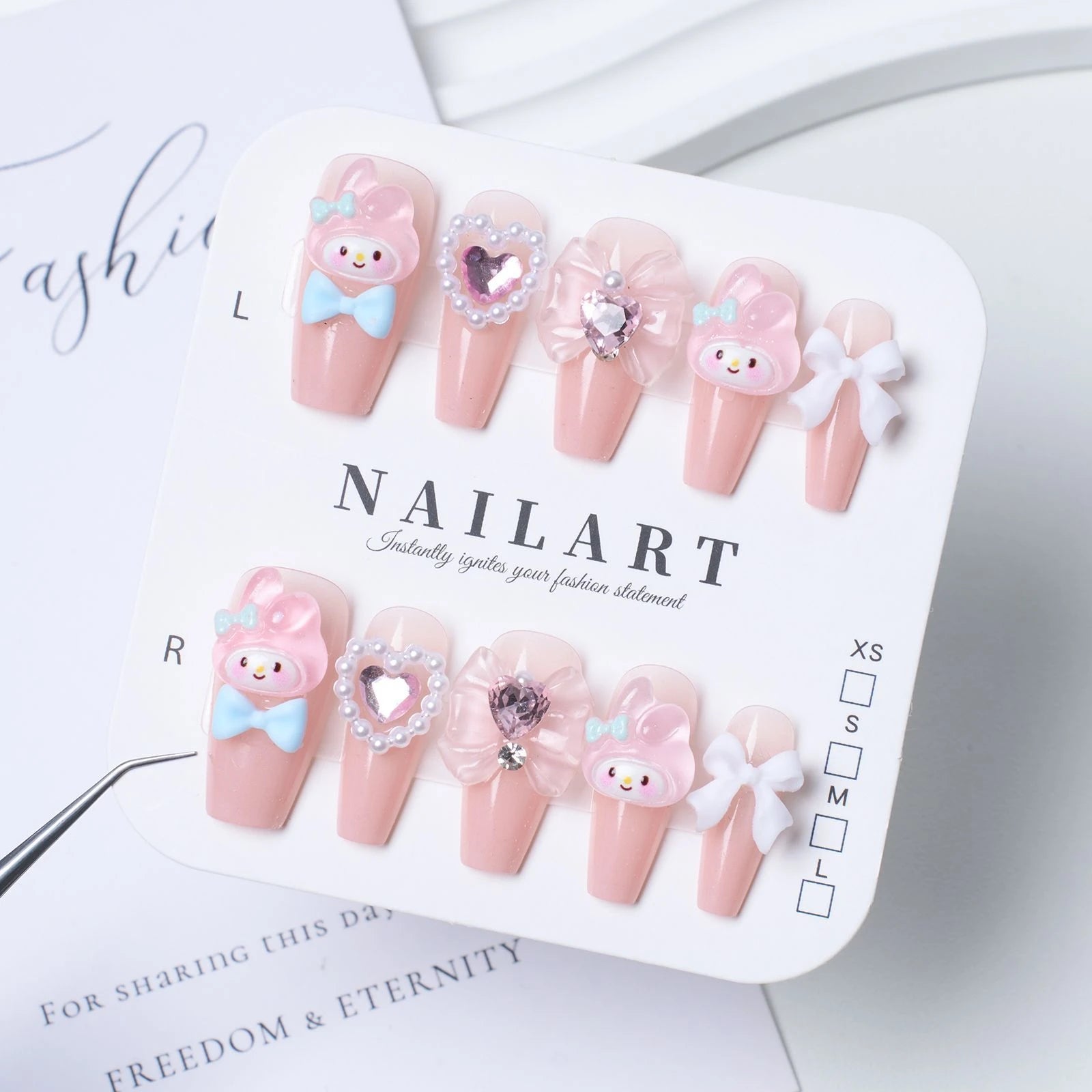 Cartoon nails(10 pieces per bag)