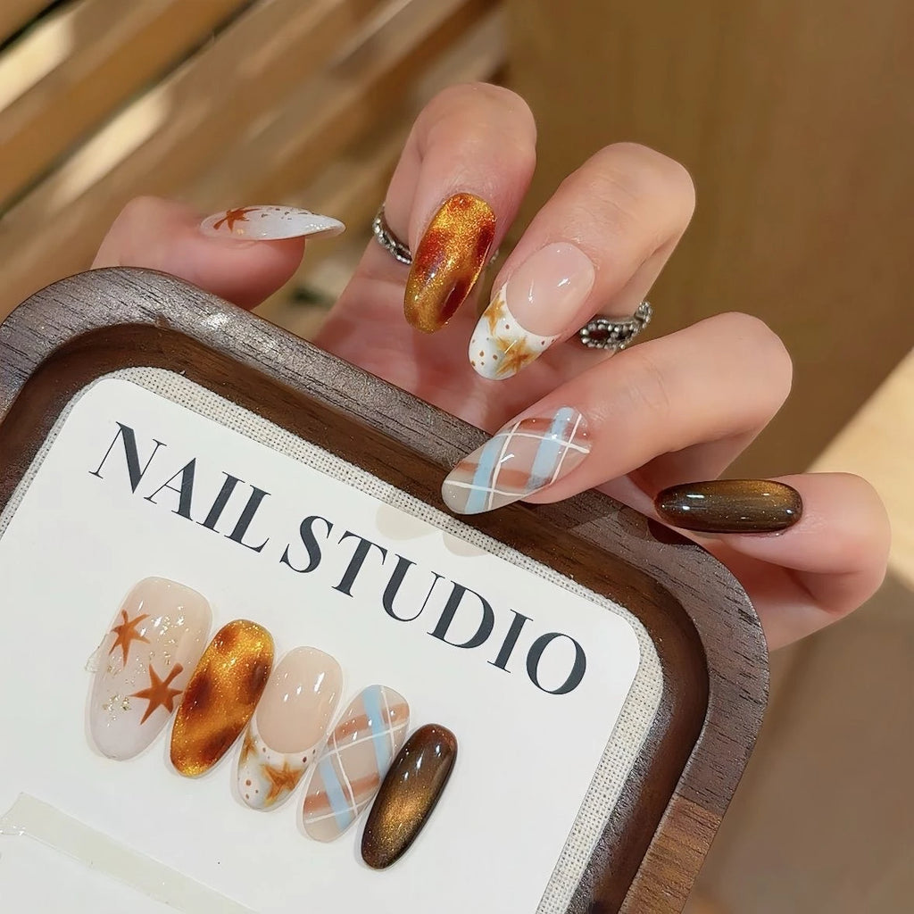 Luxury Amber Nail Set