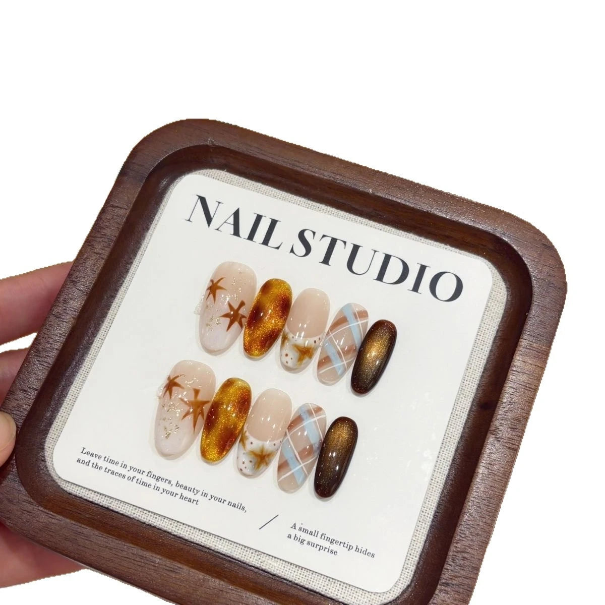 Luxury Amber Nail Set